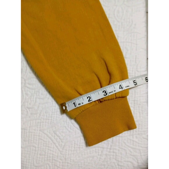 Denim & Flower Sweater Men And Women's Size S mustard color - Picture 9 of 12